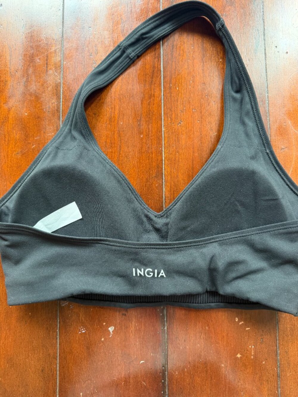 Ingia Black Halter Sports Bra Size Small Yoga Pilates Dance - Picture 2 of 5